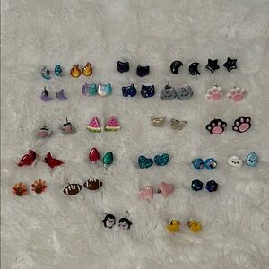 Set of 25 Various Polymer Earring Sets w/ Titanium Posts